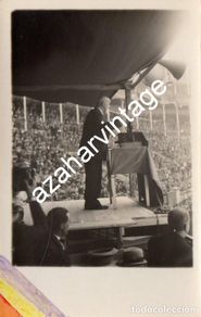 Fotografia antiga: MADRID, 1930, MITIN REPUBLICANO, DOCTOR CARCELES, ESPECTACULAR